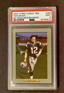 Tom Brady 2006 Topps Turkey Red #280 Variation No Press Box In Background PSA 9 - Bild 1 von 2