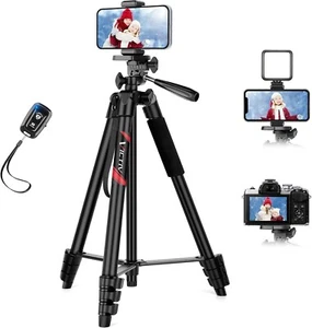 Victiv 64'' Tripod for iPhone, Phone Tripod with Remote and Mobile Phone Stand - Picture 1 of 9