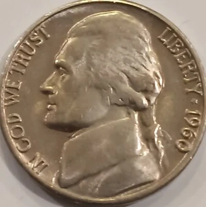 1960 D Jefferson Nickel, BAR "0" Error in Date, DBL DIE in D Mint Mark - Picture 1 of 9