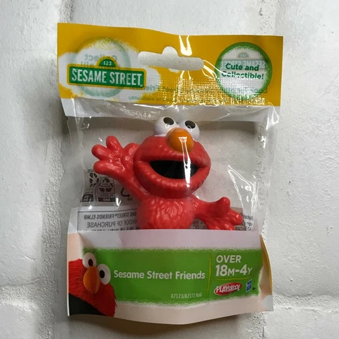 Sesame Street & Friends  Elmo 3 Inch Figurine Toy or Cake Topper New Cover