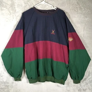 Vintage Slazenger Herren Golf Windbreaker Meadow Creek blau grün weinrot Gr. L - Bild 1 von 9