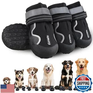 Furmate Hundeschuhe für große kleine mittelgroße Hunde, Hundeschuhe für Indoor Hardfloo - Bild 1 von 5