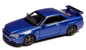 NISSAN Skyline GT-R (R34) V Spec II - Bayside blue - MotorHelix 1:64 - Picture 1 of 6