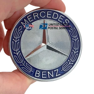 Estrella emblema capó delantero para Mercedes-Benz C180 C200 C250 C300 C350e C400 C43 C63 - Imagen 1 de 3