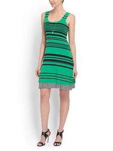 NWoT Anthropologie Bailey 44 Andalusian Green Striped Jersey Sushi Dress S $169 - Picture 1 of 8