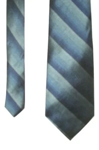 Arrow Men's 100% Silk Neck Tie Blue Striped 58.5" - Picture 1 of 4