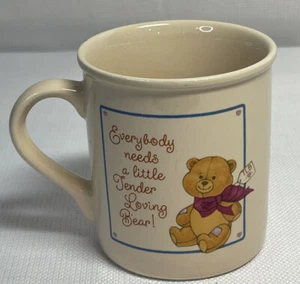 Tazza/tazza da caffè/tè Hallmark Tender Loving Bear 1984 vintage Corea - Foto 1 di 8