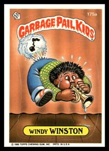VTG 1986 GPK Garbage Pail Kids Series 5 Windy Winston 175a Puzzle Back Right - Picture 1 of 2