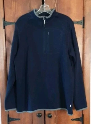 Pullover Magellan 1/4 Cremallera Manga Larga Azul Polar Chaqueta Para Hombre XL Bolsillo en el Pecho  Foto 1 de 4