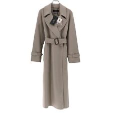 Woman's Max Mara WEEKEND Wrap coat with belt Graybeige size USA4 IT38 FB36.