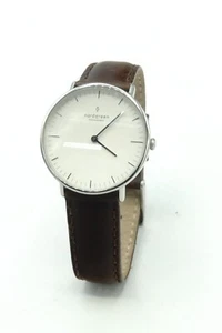 orologio uomo nordgreen Native Copenhagen quadrante bianco cinturino marrone - Foto 1 di 7