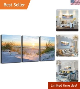Inspirational Ocean Prints - Gallery Wrapped 3-Piece Canvas Art Set 16x24" - Picture 1 of 9