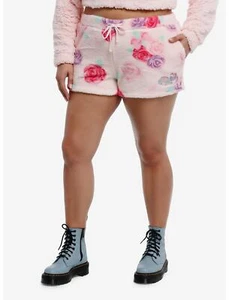My Melody Sanrio Hello Kitty 4MyMel Sherpa Shorts Pajamas Plus Size 2 - Picture 1 of 7
