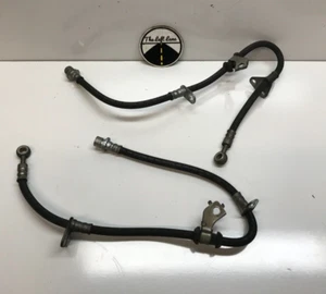 94-01 Acura Integra Front Brake Line Set LH RH Rubber lines Brackets - Picture 1 of 8