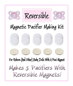 Reversible Magnetic Reborn Pacifier Making Kit! DIY (Makes 5 Pacis) - Picture 1 of 3
