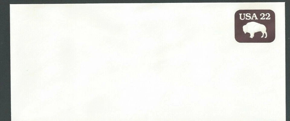  U608 22c Brown On White Mint Entire Die 238 Size 23 Full Tagged - Image 1 of 1