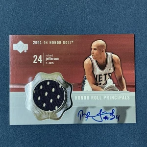 2003-04 Upper Deck - Honor Roll Principals Richard Jefferson Nets GU Jersey AUTO - Picture 1 of 2