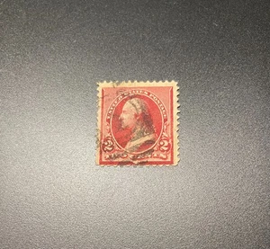 U.S. Scott #220c George Washington 1890 2¢ Used Single Stamp Cap on both 2s NG - Picture 1 of 2