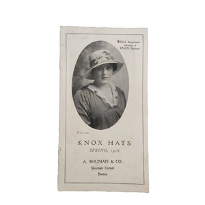 Rare Knox Women's Hats 1916 Catalog Ethel Barrymore Louise Dresser Olga Petrova - Imagen 1 de 7