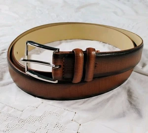 Tommy Bahama Cinturón Hombre Marrón Ombre Talla XL 42 - 44 Cuero Genuino Italiano - Imagen 1 de 15