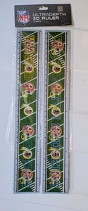 Washington Redskins 2er Set Ultradepth 3D Lineale Neu NFL - Bild 1 von 3