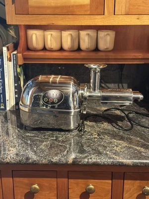 Exprimidor extractor de jugo Super Angel 5500 doble engranaje masticación acero inoxidable Foto 1 de 4