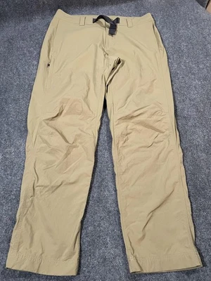 REI Co-op Pants Mens 36x32 Khaki Nylon Stretch Hiking Trail Quick Dry Belted - Image 1 of 4
