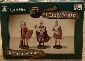 Juego De Colección De 3 SOLDADOS ROMANOS Recortar Un Hogar O Noche Santa Decoración De Navidad ¡NUEVO! - Imagen 1 de 3
