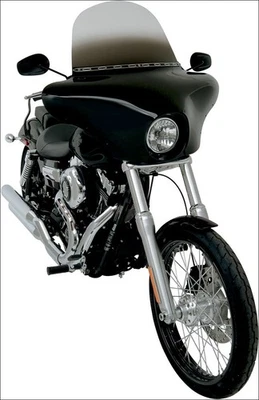 Memphis Shades Black Batwing Fairing for Harley FXST FXD Wide Glide XL 883 1200 - Image 1 of 4
