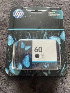 HP 60 Black Noir Original Ink Cartridge . - Picture 1 of 5