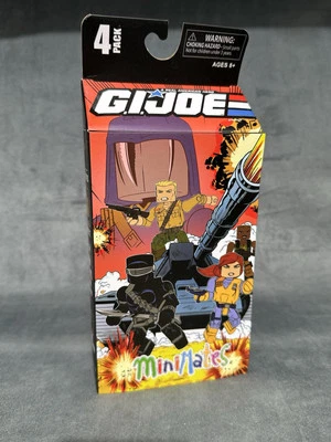 GI JOE MINIMATES BOX SET scarlett snake eyes storm shadow cobra commander NIB - Image 1 of 4