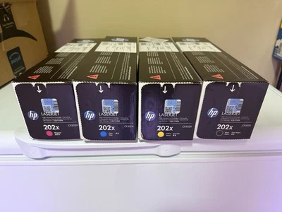 Juego de 4 tóner HP 202X LaserJet negro cian magenta amarillo  Foto 1 de 2