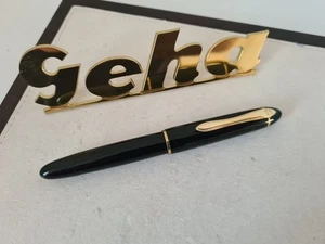 Penna stilografica scuola GEHA 700 "M" con serbatoio di riserva stilografica stantuffo vintage - Foto 1 di 5