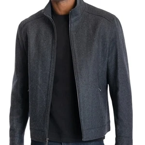 Michael Kors Para Hombre XL Hipster Chaqueta de Lana Gris Informal Cremallera Completa Prendas Exteriores Abrigo - Imagen 1 de 10