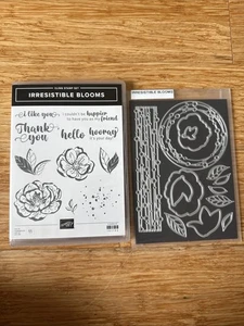 Stampin' Up! Juego de sellos y troqueles de flores irresistibles. Nuevo - Imagen 1 de 5
