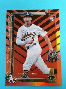 2025 Topps Update Holiday - Jacob Wilson Rc Holidays Foil Rookie SSP #US180 A's - Bild 1 von 2