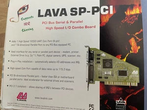 Lava SP-PCI  Bus Serial and Parallel Port combo w/ 16550 UART Com port board NOS - Picture 1 of 3