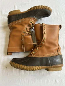 LL Bean 10" Maine Jagd Bohnenstiefel 8 Ösen Schnürstiefel Herren 7 M - Bild 1 von 23