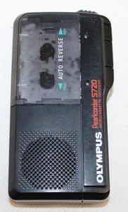 Olympus Pearlcorder S720 Microcassette Recorder Auto Reverse Tested Working - Picture 1 of 9
