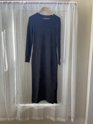 French Connection Charcoal Sweater Midi Dress Women’s Large - Image 1 of 3