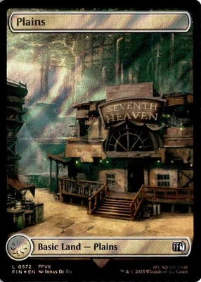 MTG FIC FINAL FANTASY Plains (0572) (Surge Foil) L 572 NM Scan Pack Fresh - Image 1 of 2