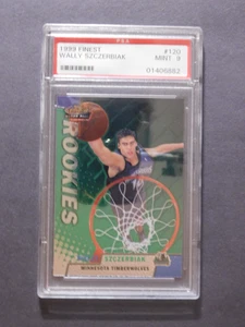 1999 Topps Finest ROOKIE - Wally Szczerbiak - #120 - PSA 9 - Picture 1 of 2