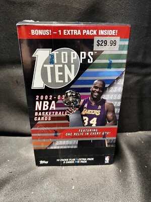 2002-03 Topps Ten NBA Basketball Cards BRAND NEW Sealed Box - 1 # - Image 1 of 4