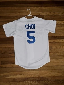 Maglia Hee-Sop Choi Vintage Los Angeles Dodgers - Majestic - Taglia Medium - Bianca LA - Foto 1 di 8