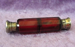 Antiker Flakon Rubinglas 19. Jahrhundert - Bild 1 von 12