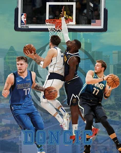 Dallas Mavericks Lithograph print of Luka Doncic 11 x 14 - Picture 1 of 1