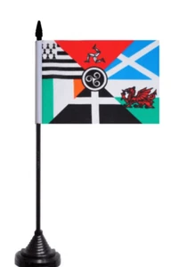Pan Celtic Nations Table Flag - Polyester - Picture 1 of 3
