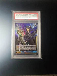 PSA10 Divine Power Kirito SP Sign Sword Art Online blanco negro - Imagen 1 de 2