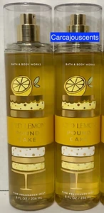 Bath & Body Works Iced Lemon Pound Cake  Fine Fragrance Mist set of 2 - Picture 1 of 2