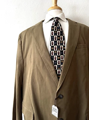 Jos. A. Abrigo deportivo Bank 1905 NUEVO CON ETIQUETAS NUEVO para hombre 2X 52L largo grande y alto algodón marrón Foto 1 de 4